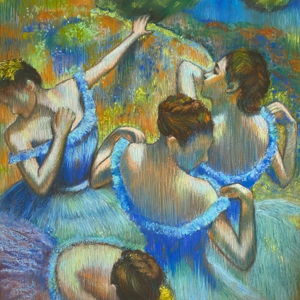Голубые танцовщицы Эдгар Дега копия