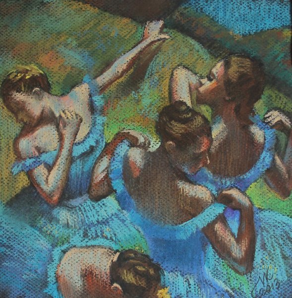 Эдгар Дега голубые танцовщицы