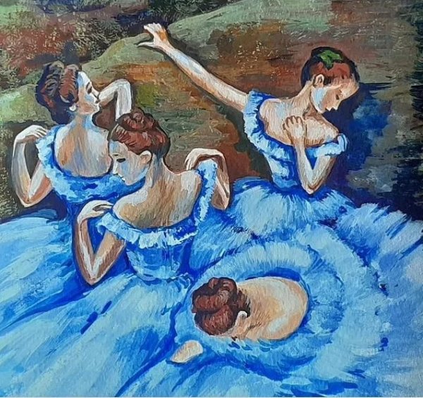 Эдгар Дега голубые танцовщицы 1897
