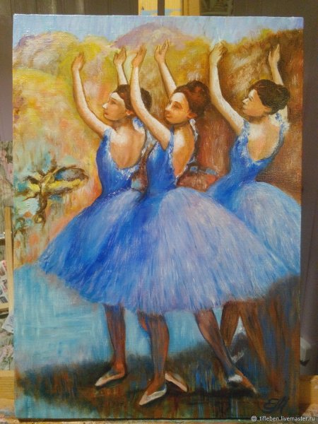 Клод Моне голубые танцовщицы