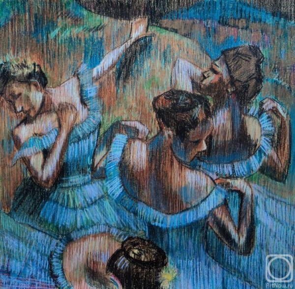 Эдгар Дега Импрессионизм голубые танцовщицы