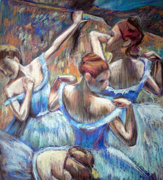 Эдгар Дега «голубые танцовщицы» (1899