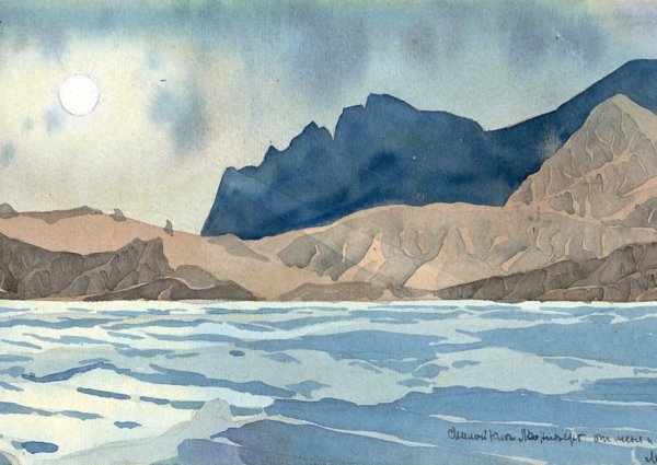 Максимилиан Волошин Коктебель акварель