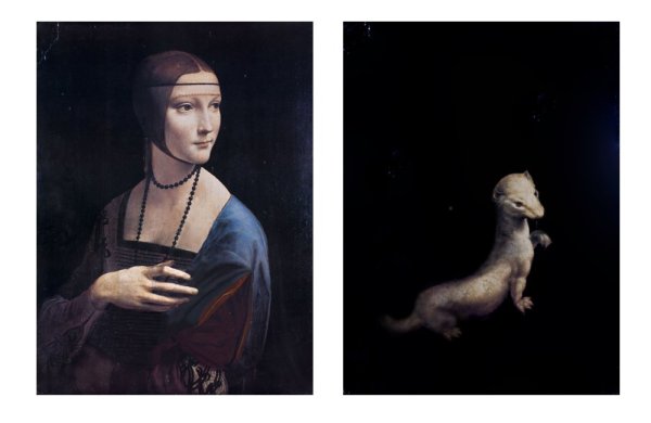 Леонардо да Винчи дама с горностаем оригинал