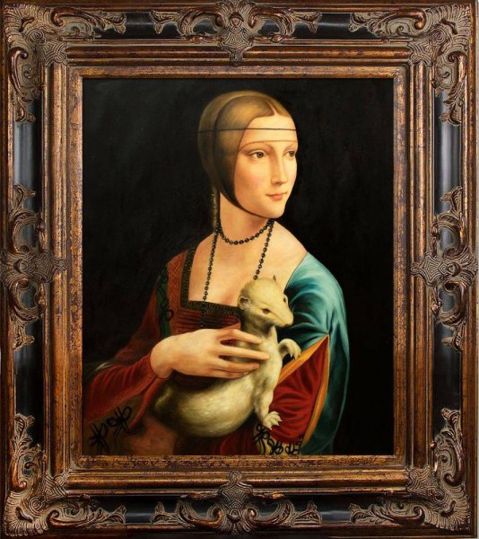 Дама с горностаем Леонардо да Винчи 1489 1490