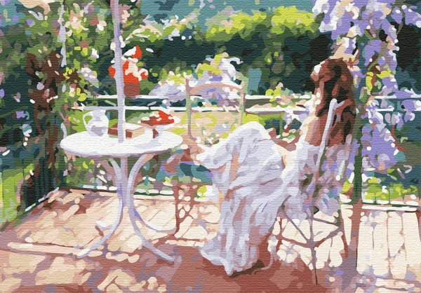 Картины Висенте Ромеро Редондо утро на террасе