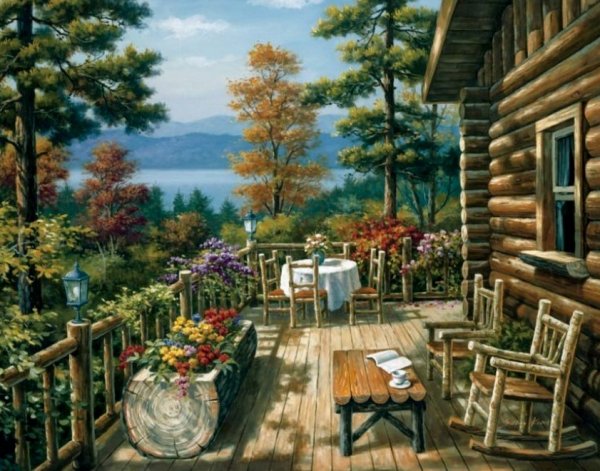 Дачный пейзаж