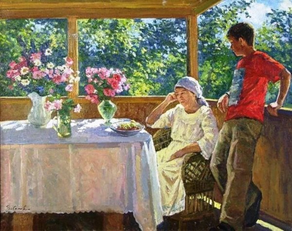 Константин Алексеевич Коровин чаепитие