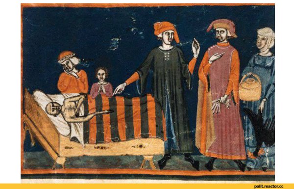 Верона фреска 14 века похороны сатаны