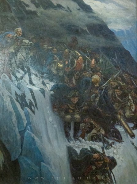 Василий Суриков. «Переход Суворова через Альпы в 1799 году».