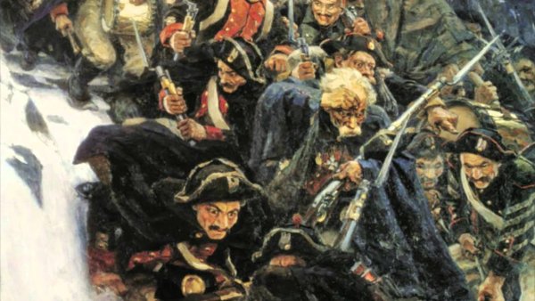 Сурикова переход Суворова через Альпы