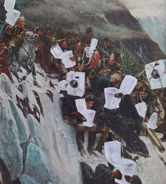 Переход Суворова через Альпы в 1799 году Суриков