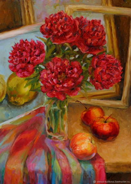 Ромашки в кувшине живопись