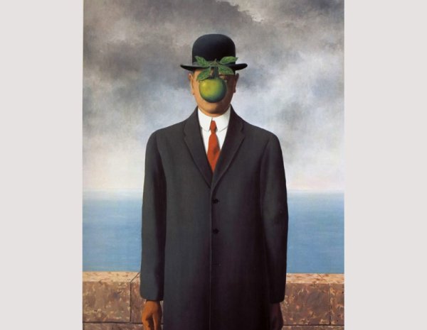 Рене Магритт сын человеческий 1964