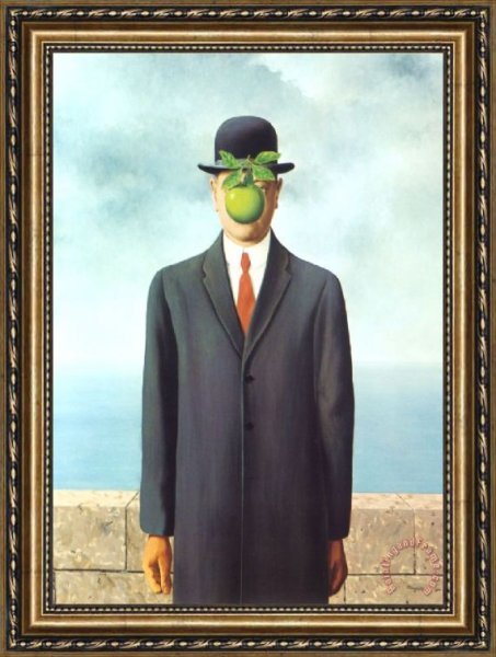 Магритт сын человеческий 1964