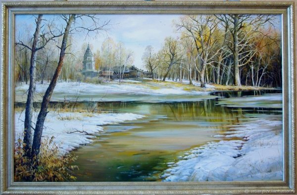 Картина март в апреле Овчаренко