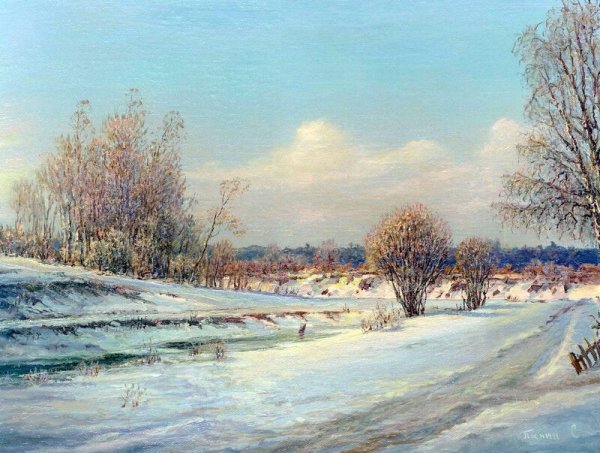 Март. Маслом