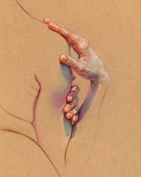 Руки пастелью