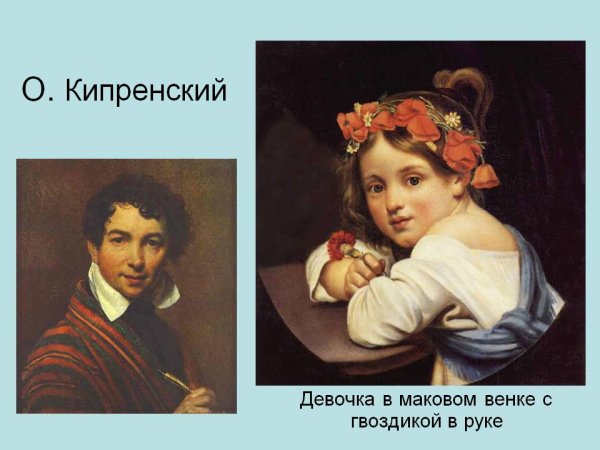 Портрет Мариуччи Кипренского