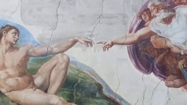 Сикстинская капелла фреска Сотворение Адама