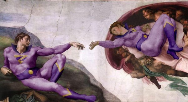 Сотворение ангела Микеланджело