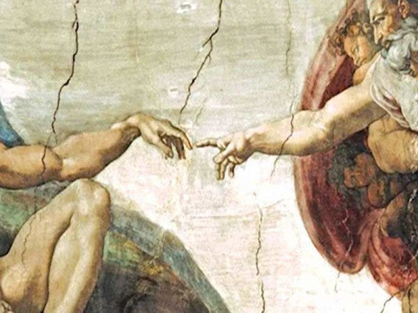 Прикосновение Бога Микеланджело