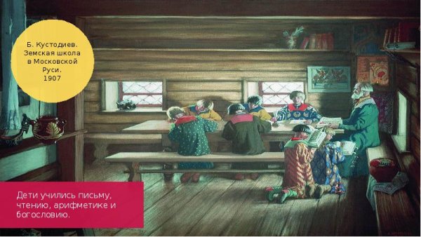 Кустодиев Земская школа