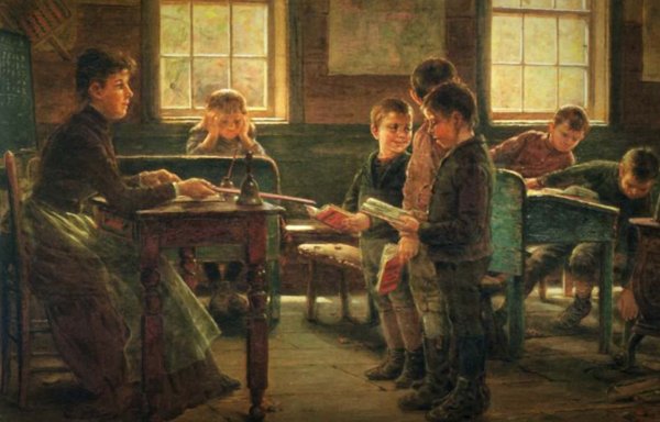 М.В. Нестеров «экзамен в сельской школе».1884