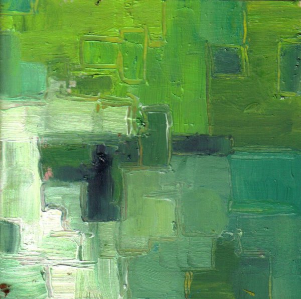 Современная живопись в зеленых тонах