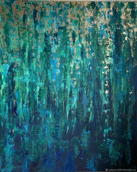 Абстрактные зеленые картины