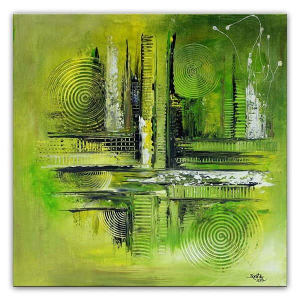 Картина в зеленых тонах