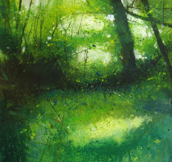 Живопись в зеленых тонах