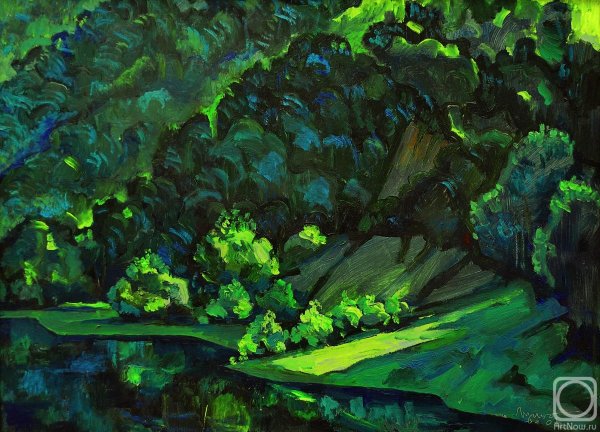 Живопись в зеленых тонах