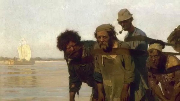 «Бурлаки на Волге» 1870-1873