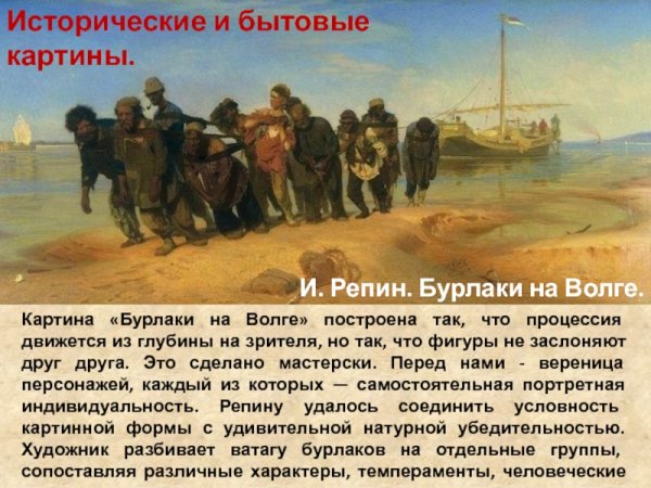 Илья Репин «бурлаки на Волге» (1870-1873)