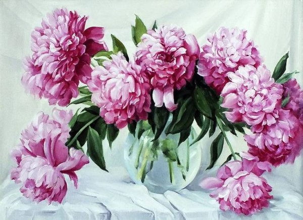 Татьяна Кулигина пионы розовые