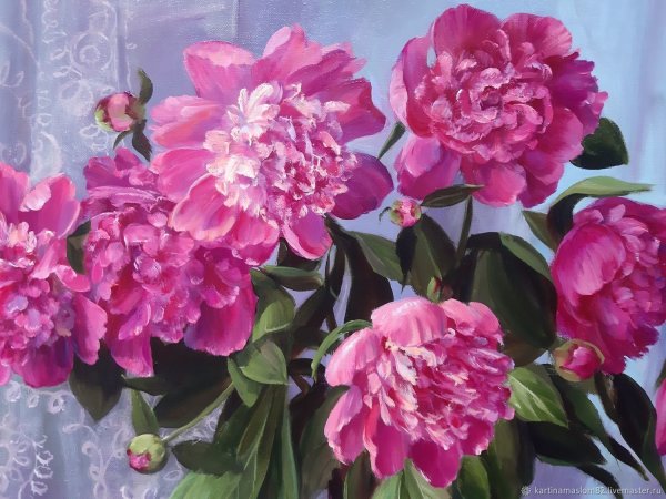 Картина пионы художник елдохин Павел