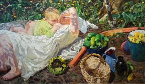 Пластов Аркадий Александрович (1893 - 1972) базар. 1935.