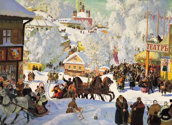 Борис Кустодиев Масленица