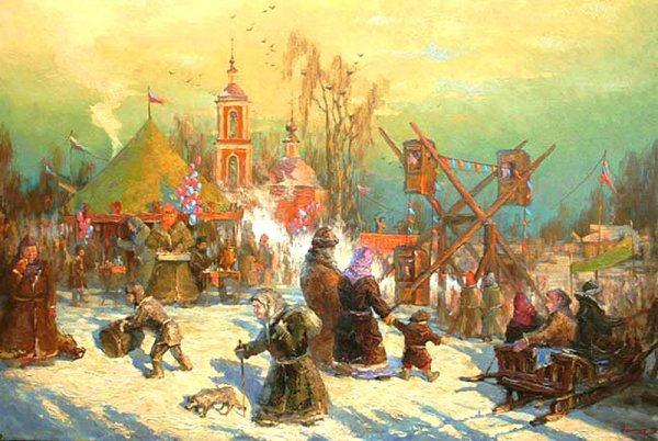 Масленица картины русских художников Константин Маковский