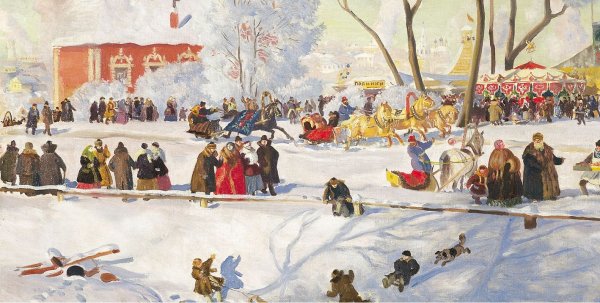 Кустодиев Масленица 1919