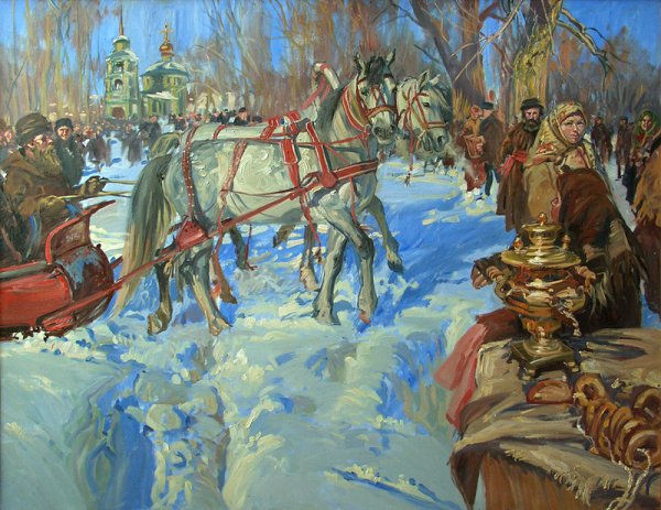 Максим Фаюстов художник Масленица