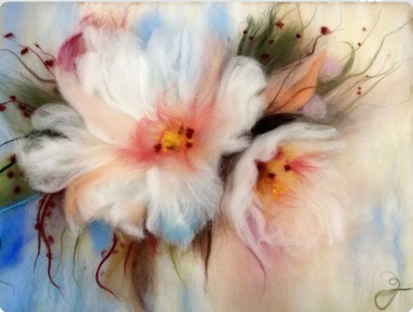 Шерстяная акварель