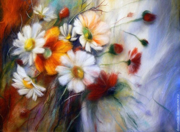 Екатерины Пискуновой шерстяная живопись