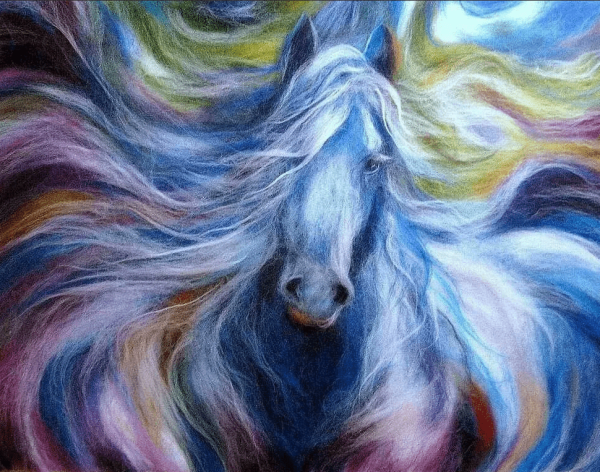 Живопись шерстью