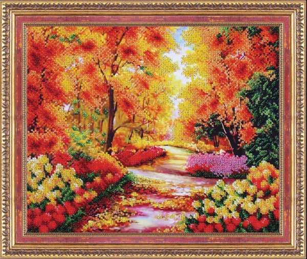 Вышивка бисером котенок