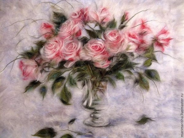 Марина Аскерова живопись шерстью