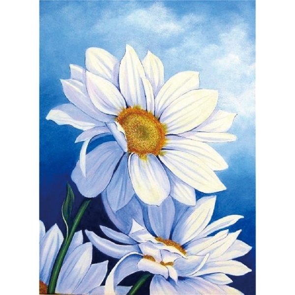 Акриловыми красками на холсте