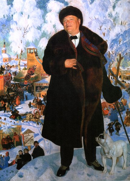 Портрет Федора Шаляпина Кустодиев