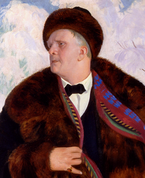 Кустодиев автопортрет 1912